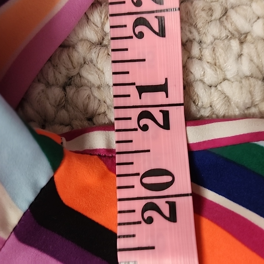 EXPRESS Striped Wrap Blouse - Picture 12 of 16